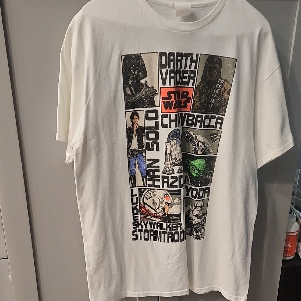 Star Wars Graphic White T-Shirt Size L